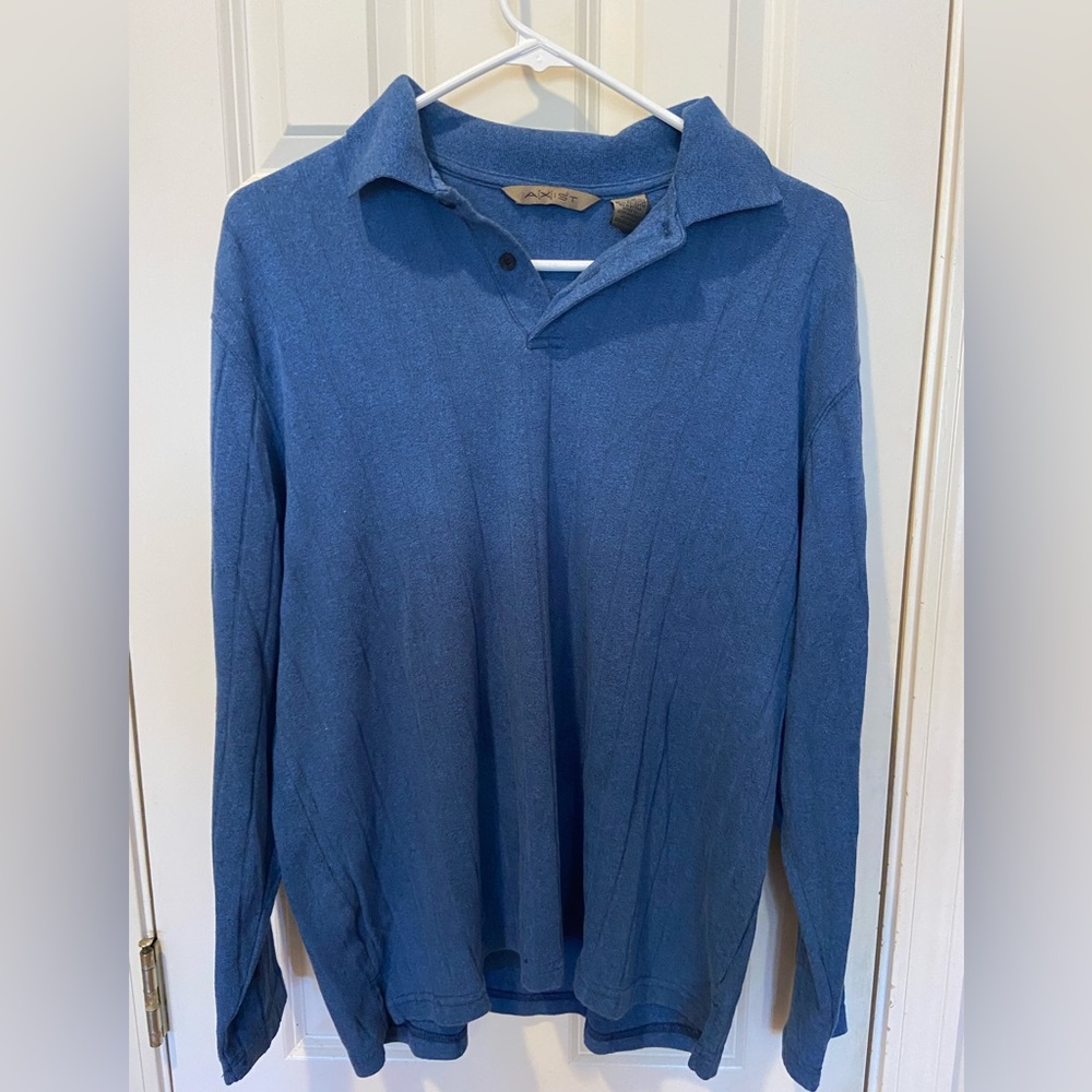 Men’s Blue V-Neck Sweater